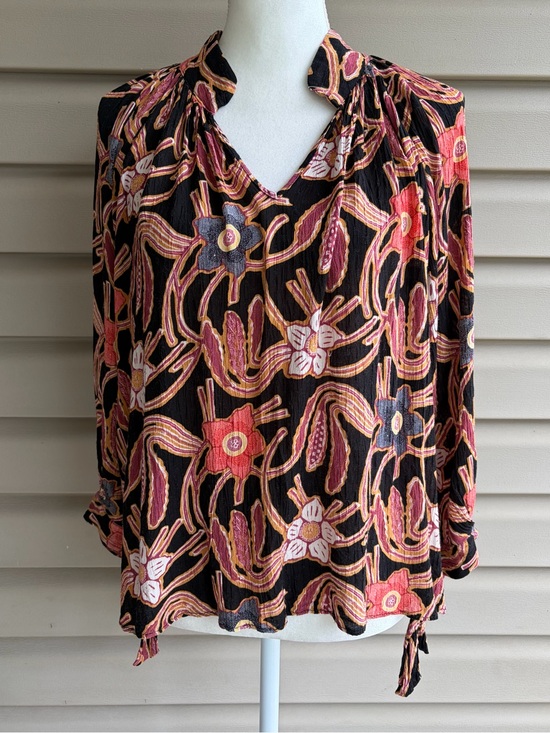Christian Siriano Tops - •Christian Siriano• Bohemian Floral Peasant Top - Size Large